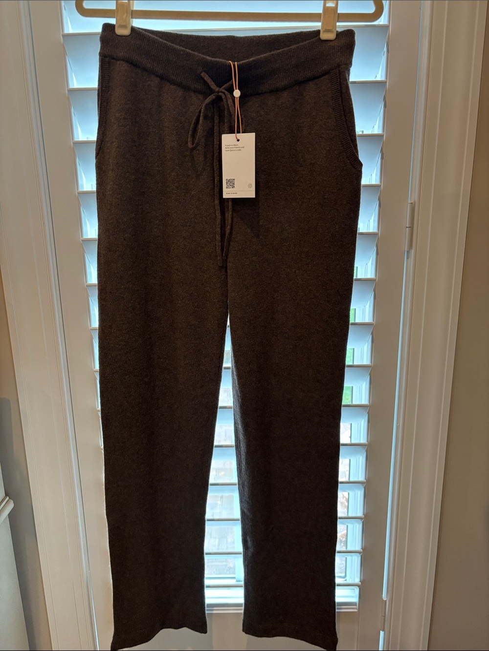 Quince Women’s Brown Cashmere Pants